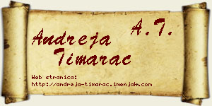 Andreja Timarac vizit kartica